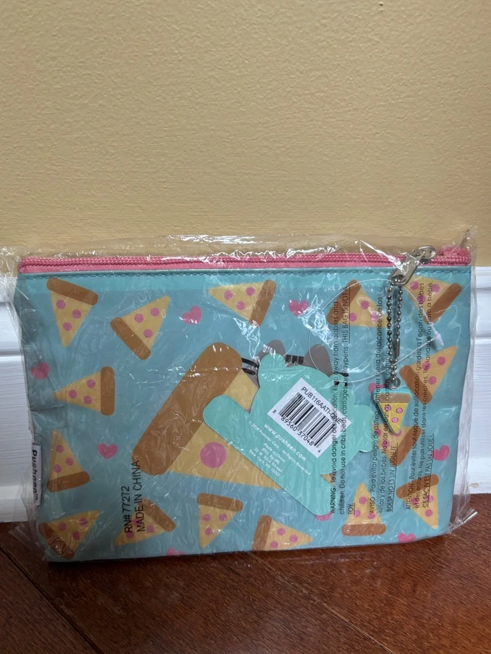 Pusheen Pizza Print Pouch